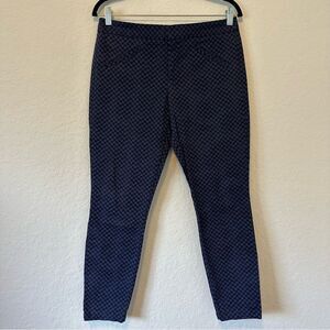 Gap Navy Patterned Skinny Trousers Size 8
